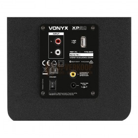 Vonyx XP50 - actieve studiomonitors (paar) 5,25" USB BT aansluitingen