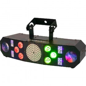 Ibiza Light COMBI-FX3 - 4-V-1 wash-moon-strobe-uv lichteffect met dmx en afstandsbediening