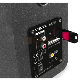 Vonyx XP40 - actieve studiomonitors (paar) 4" met USB en Bluetooth usb / aansluitingen