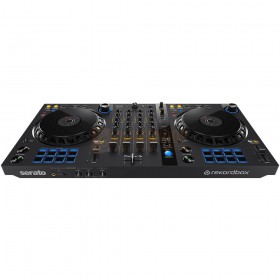 Pioneer DDJ-FLX6 - 4-kanaals dj-controller voor rekordbox en Serato DJ Pro  boven schuin voor aanzicht