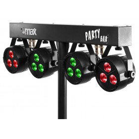 MAX PartyBar07 Set - 4x PAR Battery Powered Licht set op accu