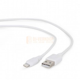 Cablexpert CC-USB2-AMLM-W-10 - USB oplaadkabel wit 3 meter