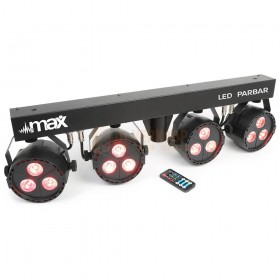Max PartyBar4 - LED PARBAR 4-Weg 3x 4-in-1 RGBW met afstandsbediening