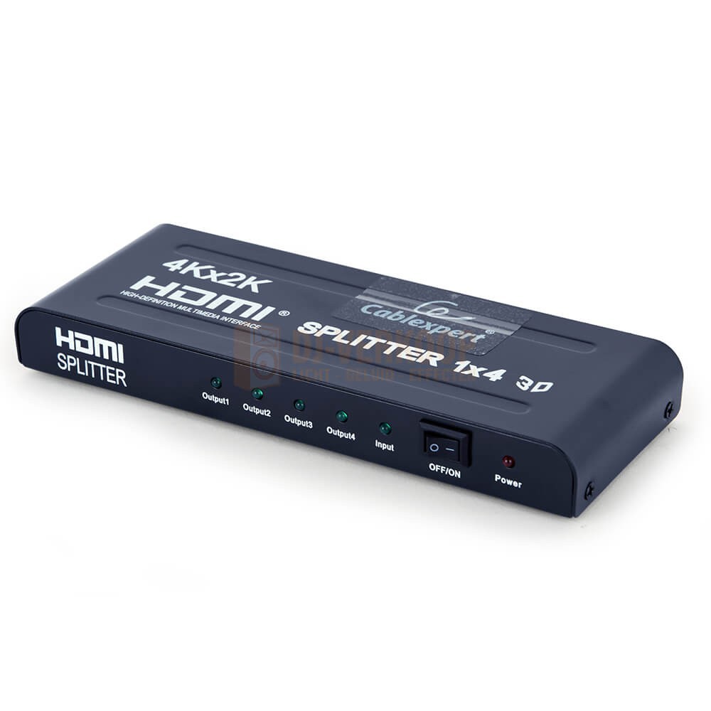 Cablexpert DSP-4ph4-04 - 4 poorts HDMI splitter voorkant