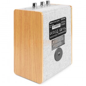 Fenton VBS40 - Vintage Wooden Speaker schuine achterkant