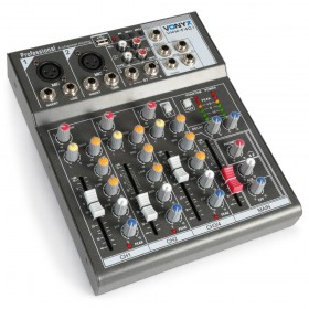 Vonyx VMM-F401 - 4-kanaal Muziek Mixer met MP3