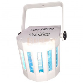 Ibiza Light Derby-Mini - LED Effect 4x3W RGB Witte Behuizing