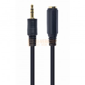 Cablexpert CCA-421S-5M - 3.5 mm stereo audio verlen kabel, 5 m connectoren