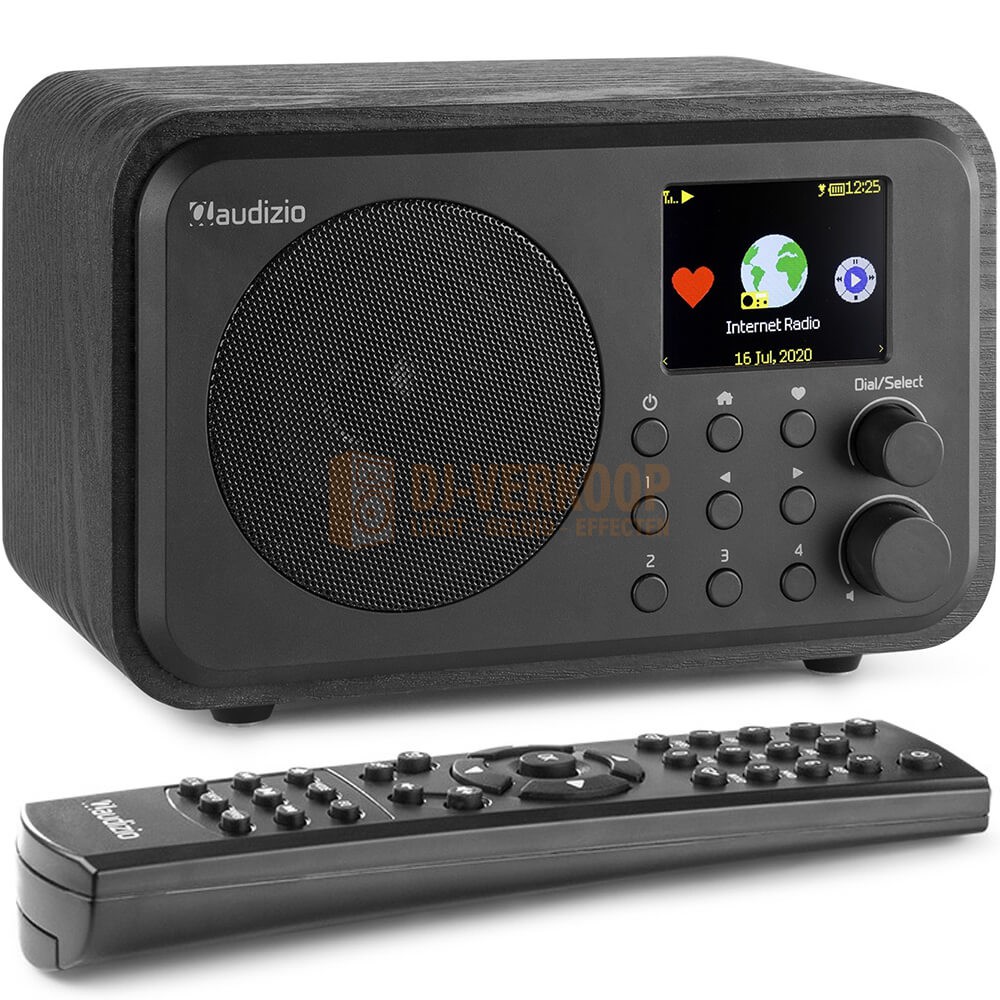 Audizio Venice WIFI internetradio - met batterij zwart