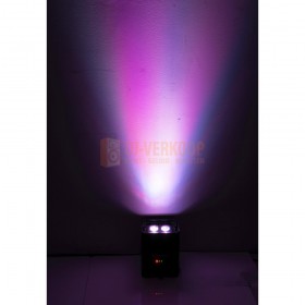 Ibiza Light BOX-HEX4 - RGBWA-UV par projector 4x12W led Paars