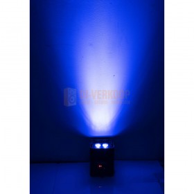 Ibiza Light BOX-HEX4 - RGBWA-UV par projector 4x12W led Blauw