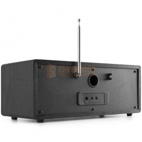 Audizio Bari - WIFI Internet Stereo Radio met DAB+ zwart achterkant