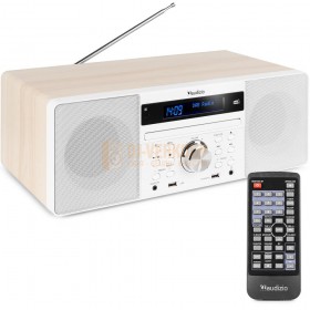 Audizio Prato All-in-One - Music System CD/DAB+ wit met afstandsbediening