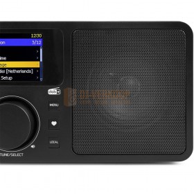 Audizio Rome - WIFI Internet Stereo DAB+ Radio zwart speaker