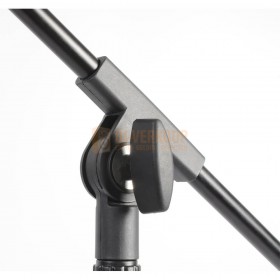 Vonyx MS10 - Microfoonstandaard zwart draaischijf voor microfoon arm