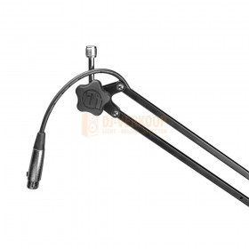 Adam Hall Stands S TBA 01 - Tafelmicrofoonarm met ingebouwde XLR-kabel