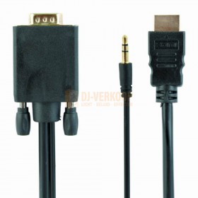 Cable expert - HDMI naar VGA kabel met audio, 1.8 meter