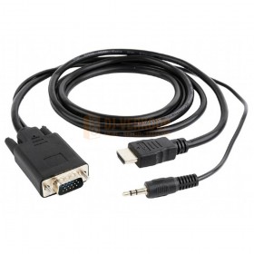 Cable expert - HDMI naar VGA kabel met audio, 1.8 meter