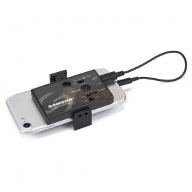SAMSON Go Mic Mobile - Go Mic Mobiel draadloos lavaliersysteem (LM8) aan de telefoon