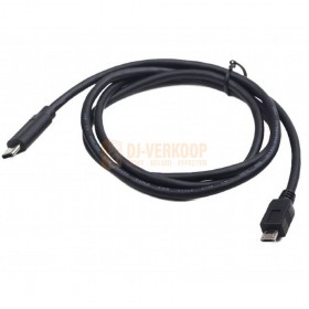 Cablexpert CCP-USB2-mBMCM-10 - USB 2.0 Micro BM naar Type-C kabel (Micro BM/CM), 3 m