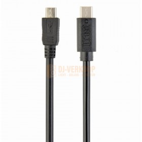 Cablexpert CCP-USB2-mBMCM-10 - USB 2.0 Micro BM naar Type-C kabel (Micro BM/CM), 3 m