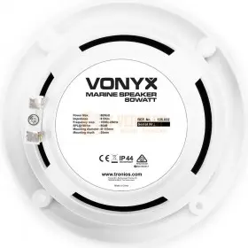 Vonyx MSV50 - Marine Speaker Set 5" 80W - 8 Ohm - Wit, achterkant