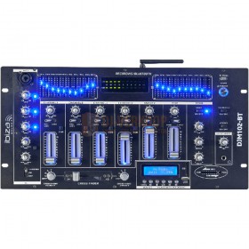 Ibiza Sound - DJM102-BT MIXER 19'' 5U 6 KANALEN MET USB BT - Boven aanzicht 01