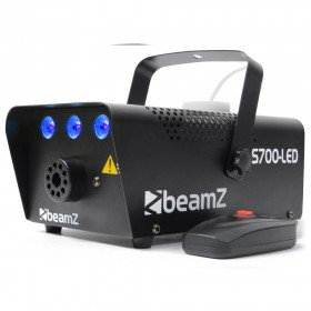 Effect blauwe rook BeamZ S700LED - Rookmachine met blauwe LED zijkant.;
