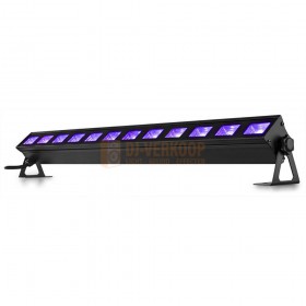 BeamZ BUV123 LED UV Bar, Vooraanzicht schuin omhoog.