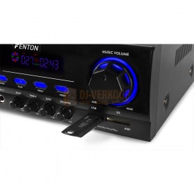 Fenton AV440 - Karaoke Versterker met Multimedia Player usb stick input