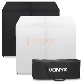 Vonyx DB3 - Pro DJ Booth Systeem inclusief zwart en wit doek verkrijgbaar