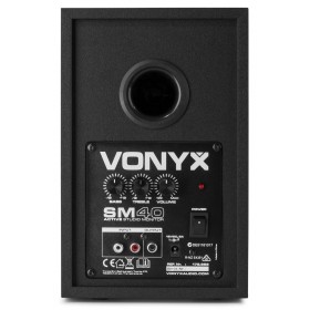 Vonyx SM40 - Set 4" Actieve Studio Monitor Speakers achterkant outputs