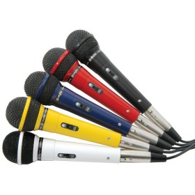 Fenton set van 5 gekleurde dynamische microfoons