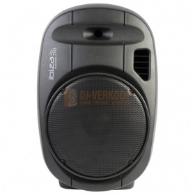 Ibiza Sound PORT15VHF-MKII - 15" Mobiel Alles in een geluidsysteem met 2 Draadloze mic's, USB en Bluetooth