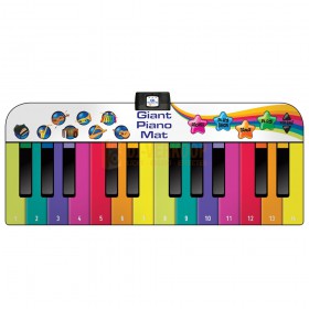 N-Gear XXL Piano Dance Mat - Rainbow Colours Giant Piano Mat 180 cm
