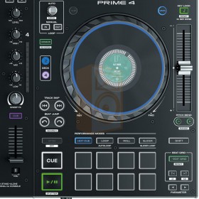 Denon DJ Prime 4 Pro 4 deck USB standalone DJ systeem rechter deck bediening media speler