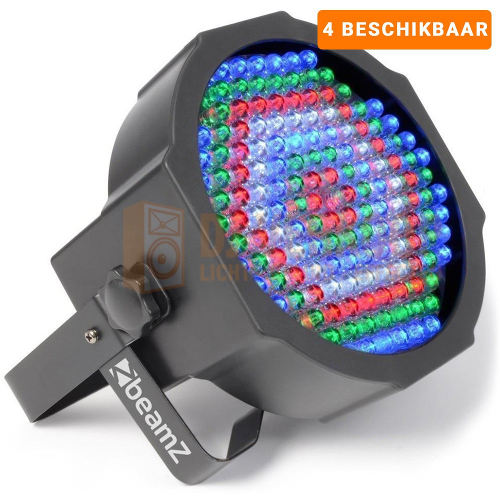 Verhuur - BeamZ FlatPAR 154x 10mm RGBW LED's - Led Par met DMX