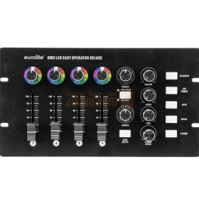 EUROLITE DMX LED EASY Operator Deluxe - Controller voor 4 gekleurde LED-spots of een KLS-set met 4 segmenten bovenkant