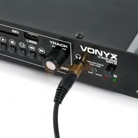 Vonyx VX2USB MK2 - Twin media player USB/SD/BTVX2USB aansluitingen