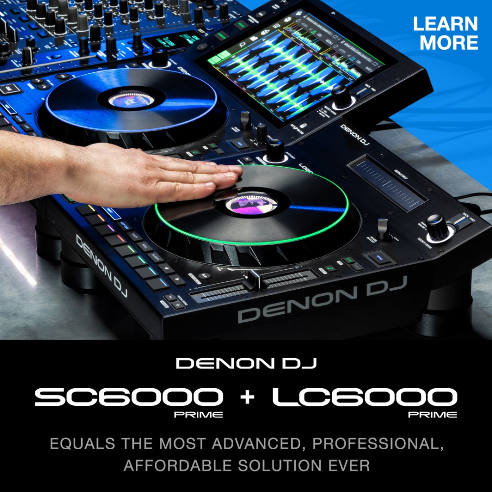 Actie - Denon DJ SC6000 + LC6000 Prime - Professionele DJ-mediaspeler met 10,1-inch touchscreen + slave unit