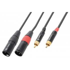 Afwijken Elementair Internationale PD Connex Audio Kabel 2x XLR Male - 2x RCA Male 3 Meter kopen?