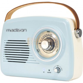 Madison FREESOUND-VR30 - Draagbaar Nostalgie met Bluetooth & FM 30W
