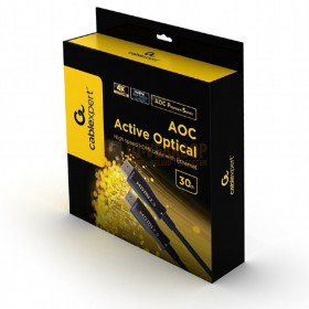 Verpakking - Gembird CCBP-HDMI-AOC-30M - Active Optical High speed HDMI kabel met Ethernet "AOC Premium serie", 30 m
