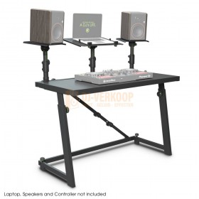 Gravity FDJT01 - DJ-Desk met verstelbare luidspreker- en laptopladen