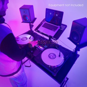 Gravity FDJT01 - DJ-Desk met verstelbare luidspreker- en laptopladen lifestyle