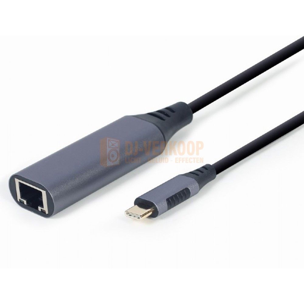 Cablexpert A-USB3C-LAN-01 - USB-C Gigabit netwerk adapter kabel 0.15 meter