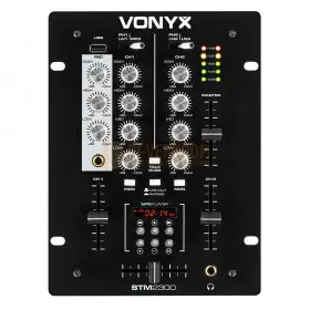 Vonyx STM-2300 - Mixer 2-Kanaals / USB MP3