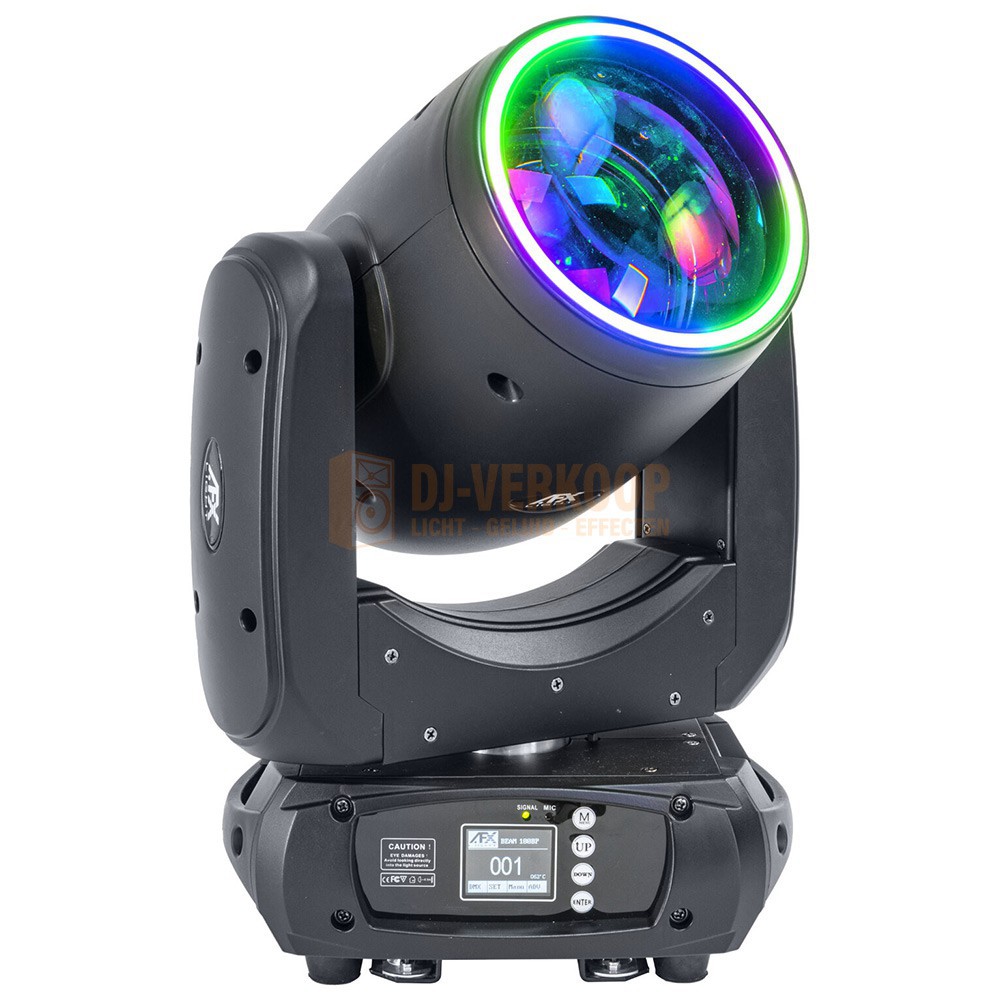 AFX Light BEAM-100LED-MKII - LED Moving Head 100W Met Dubbele Prisma & Licht Ring