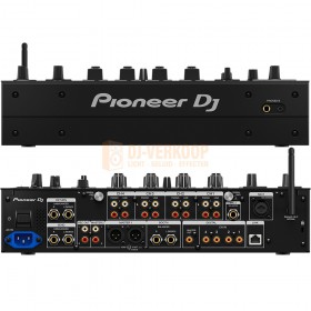 Pioneer DJM-A9 - Professionele 4-kanaalsdj-mixer (zwart) voor en achterkant