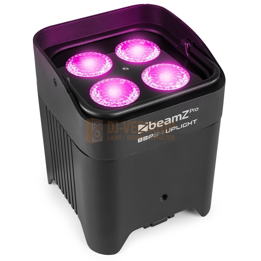 Dinkarville Aardrijkskunde Dakloos BeamZ Pro BBP54 - Batterij Uplight Par 4x 12W Ook voor buiten, 6-in-1  RGBAW-UV LED